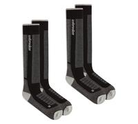 Icebreaker - Calcetines de esquí - M Merino Blend Ski+ Medium OTC 2 Pack Black/Ether/Graphite de Lana - Talla 39-41,5 - Negro Negro 39-41.5