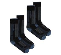 Icebreaker - Calcetines de esquí mujer - W Merino Blend Ski+ Medium OTC 2 Pack Black/Dawn/Graphite para Mujer de Lana - Talla 41-43 - Negro Negro 41-43