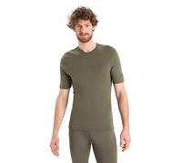 Icebreaker Camiseta de Manga Corta para Hombre - Ropa Interior 100% Lana Merina para Senderismo, Deporte, Running, Gimnasio - Loden, XXL