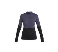 ICEBREAKER Camiseta deportiva '200 Realfleece Descender' lila oscuro / negro M lila oscuro / negro