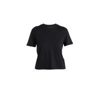 Icebreaker - Ropa de senderismo mujer - Women Merino 150 Tech Lite III SS Crop Tee Black para Mujer de Lana - Talla S - Negro Negro S