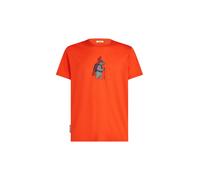 ICEBREAKER Camiseta funcional 'Bear Tour' añil / gris / naranja oscuro / rojo pastel S añil / gris / naranja oscuro / rojo pastel