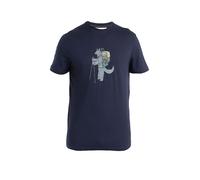 ICEBREAKER Camiseta funcional de hombre Merino 150 Tech Lite III T-Shirt Tech Head azul oscuro | XL