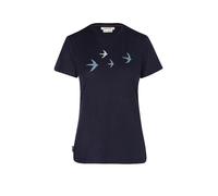 ICEBREAKER Camiseta funcional de mujer 150 Tech Lite Bird azul oscuro | L