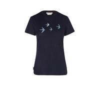 ICEBREAKER Camiseta funcional de mujer 150 Tech Lite Bird azul oscuro | S