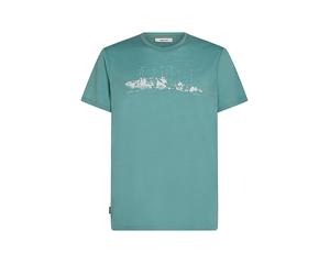ICEBREAKER Camiseta funcional para hombre Massif Trail 150 Tech azul claro | S