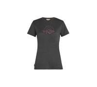 Camiseta funcional de mujer Icebreaker W Mer 150 Tech Lite SS Tee Sunrise Sumit Talla: M / Color: gris/rosa