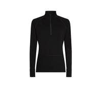ICEBREAKER Camiseta interior con cremallera para hombre 200 Merino ZoneKnit negro | S