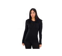 Icebreaker Camiseta térmica manga larga 200 Oasis LS Crewe Merino Mujer Negro XS