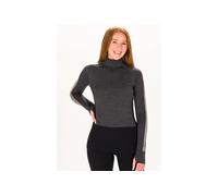 Icebreaker camiseta manga larga ZoneKnit Mérinos Half Zip 200 vêtement running femme M Gris/argent