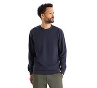 Icebreaker Central II Sudadera para Hombre - Ropa Deportiva de Lana Merina para Senderismo, Deportes de Invierno, Running, Gimnasio - Midnight Navy, L