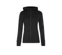ICEBREAKER Chaqueta polar Quantum 260 con capucha para mujer negro | S