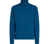 Icebreaker - Forros polares - M Merino 400 RealFleece Descender LS Zip Atlantis de Lana - Talla S - Azul Azul S