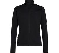 Icebreaker - Forros polares - M Merino Blend 300 RealFleece™ Descender LS Zip Black de Lana - Talla L - Negro Negro L
