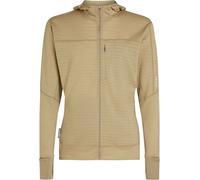 Icebreaker - Forros polares - M Merino Blend 300 RealFleece Descender LS Zip Hoodie Flagstone de Lana - Talla XL - Beige Beige XL