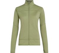 Icebreaker - Forros polares - M Merino Blend 300 RealFleece™ Descender LS Zip Lichen de Lana - Talla L - Verde Verde L