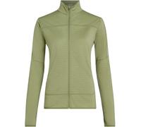Icebreaker - Forros polares - M Merino Blend 300 RealFleece™ Descender LS Zip Lichen de Lana - Talla M - Verde Verde M