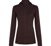 Icebreaker - Forros polares mujer - W Merino 260 Quantum LS Zip Hoodie Bittersweet de Lana - Talla M - Púrpura Púrpura M
