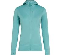 Icebreaker - Forros polares mujer - W Merino 260 Quantum LS Zip Hoodie Hydro para Mujer de Lana - Talla S - Verde Verde S