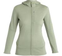 Icebreaker - Forros polares mujer - W Merino 260 Quantum LS Zip Hoodie Lichen de Lana - Talla S - Verde Verde S
