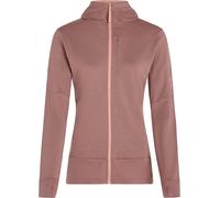 Icebreaker - Forros polares mujer - W Merino 260 Quantum LS Zip Hoodie Summit/Blush para Mujer de Lana - Talla XS - Marrón Marrón XS