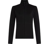 Icebreaker - Forros polares mujer - W Merino 400 RealFleece™ Descender LS Zip Black de Lana - Talla M - Negro Negro M