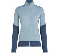 Icebreaker - Forros polares mujer - W Merino Blend 300 RealFleece™ Descender LS Zip Dawn Zinc Blue Cb de Lana - Talla S - Azul Azul S