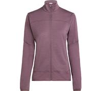 Icebreaker - Forros polares mujer - W Merino Blend 300 RealFleece™ Descender LS Zip Grey Plum de Lana - Talla S - Púrpura Púrpura S