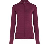 Icebreaker - Forros polares mujer - W Merino Blend 300 RealFleece™ Descender LS Zip Hoodie Dk Berry de Lana - Talla S - Púrpura Púrpura S