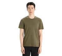 Icebreaker - Hombres Camiseta de Manga Corta Natural Blend Central Classic - para Uso Diario, Gimnasio y Entrenamiento - Loden, M