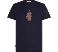 Icebreaker 150 Tech Lite Tee Bear Tour Caballeros T-Shirt S Azul oscuro