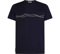 Icebreaker 150 Tech Lite SS Tee Mountain Pulse Caballeros T-Shirt M Azul oscuro
