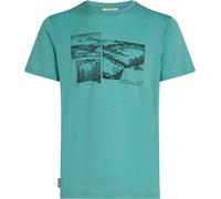 Icebreaker - M Merino 150 Tech Lite SS Tee The Climb Hydro de Lana - Talla S - Azul marino Azul marino S
