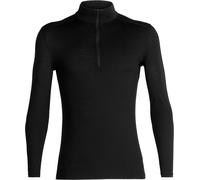 Icebreaker - M Merino 200 Oasis LS Half Zip Black de Lana - Talla S - Negro Negro S