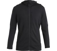 Icebreaker - M Merino 260 Quantum IV LS Zip Hoodie Black de Lana - Talla L - Negro Negro L
