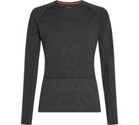 Icebreaker - M Merino 260 ZoneKnit LS Crewe Jet Heather de Lana - Talla L - Gris Gris L