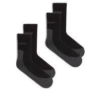 Icebreaker - M Merino Hike+ Light Crew 2 Pack Black/Obsidian de Lana - Talla S - Negro Negro S