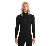Icebreaker Mens 175 Everyday LS Half Zip Camiseta Térmica para Hombre, Hombre, Black, L