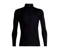Icebreaker Mens 175 Everyday LS Half Zip Camiseta Térmica para Hombre, Hombre, Black, L
