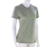 Icebreaker Merino 150 Tech Lite III Camping Circle Mujer T-Shirt L Verde