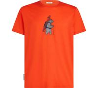 ICEBREAKER Merino 150 Tech Lite Ss Tee Bear Tour - Hombre - Narnaja - talla S- modelo 2026