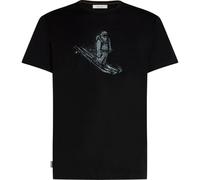 ICEBREAKER Merino 150 Tech Lite Ss Tee Skiing Yeti - Hombre - Negro - talla XL- modelo 2026