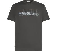 ICEBREAKER Merino 150 Tech Lite Ss Tee The Peaks - Hombre - Gris - talla L- modelo 2026