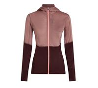 Icebreaker Merino 200 RealFleece Descender LS Zip H Sum/Java/Aci/Cb Sudadera de mujer XL