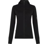 ICEBREAKER Merino Blend 300 Realfleece Descender Ls Zip Hoodie W - Mujer - Negro - talla L- modelo 2026