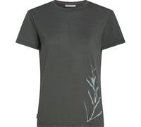 Icebreaker - Ropa de senderismo mujer - W Merino Blend Core SS Tee Panax Obsidian para Mujer de Lana - Talla M - Gris Gris M