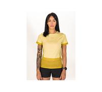 Icebreaker Mérinos 125 ZoneKnit Energy Wind vêtement running femme déstockage XS Jaune/or