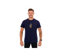 ICEBREAKER Camiseta funcional de hombre Bear Tour 150 Tech azul oscuro | S