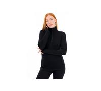 Icebreaker Mérinos 200 Oasis 1/2 Zip vêtement running femme S Noir