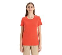 Icebreaker - Mujer Camiseta de Manga Corta Natural Blend Central Classic - para Uso Diario, Gimnasio y Entrenamiento - Vibrant Earth, S